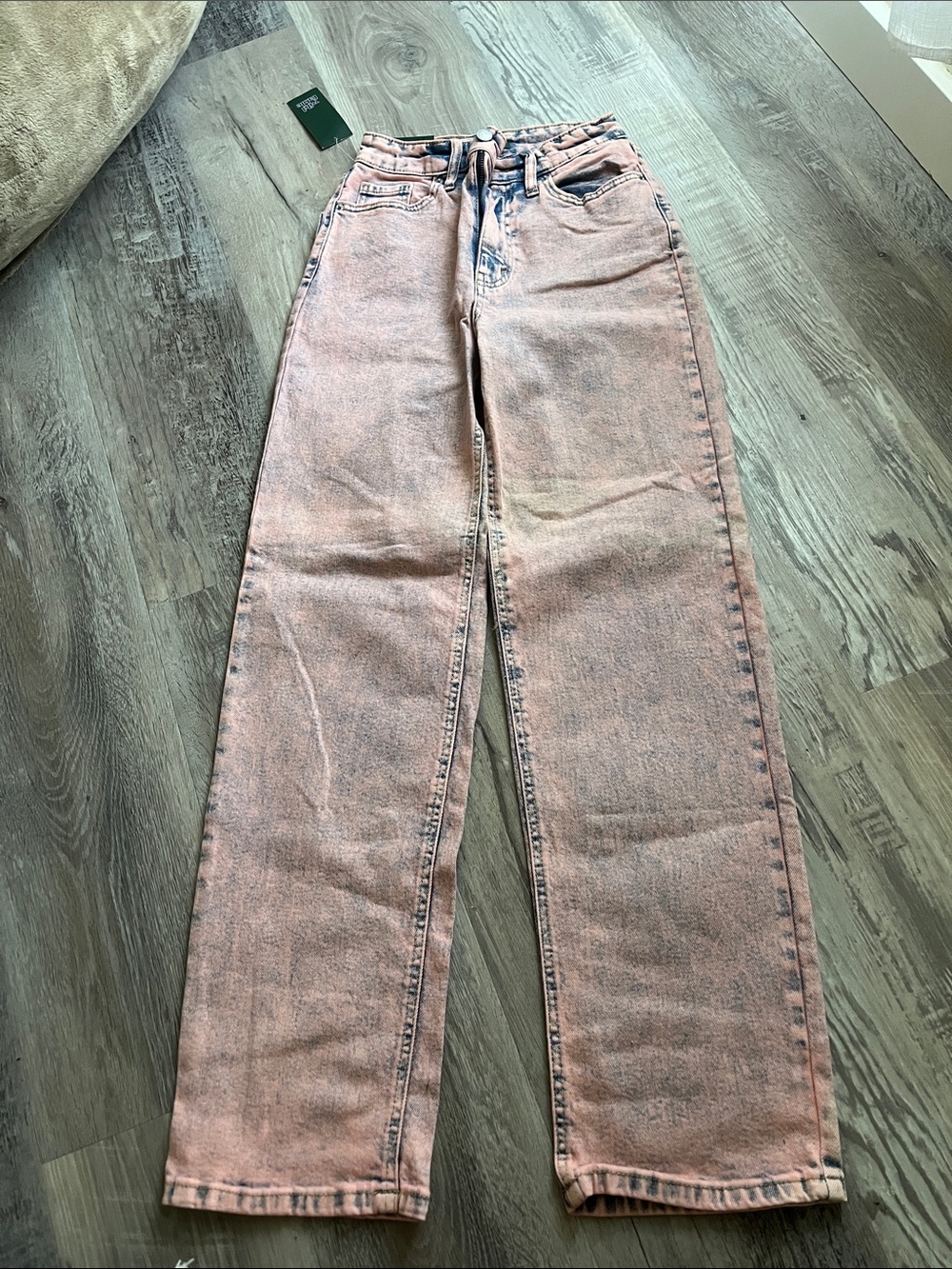 wild fable Straight-Leg Jeans in Faded Pink Wash